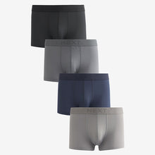 Load image into Gallery viewer, Grey/Navy Blue 4 pack Signature Hipster Boxers
