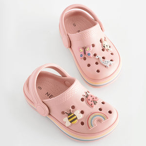 Pink Rust Character Clogs