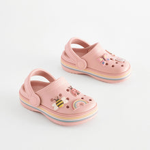Load image into Gallery viewer, Pink Rust Character Clogs
