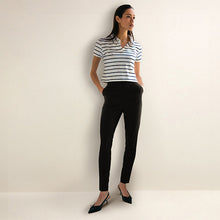 Load image into Gallery viewer, Black Tailored Stretch Skinny Trousers
