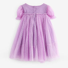 Load image into Gallery viewer, Lilac Purple Mesh Party Dress (3mths-5-6yrs)
