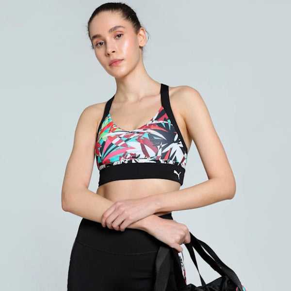 4KEEPS TROPICAL Printed Longline Women's Training Bra