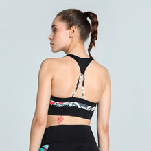 Load image into Gallery viewer, 4KEEPS TROPICAL Printed Longline Women&#39;s Training Bra
