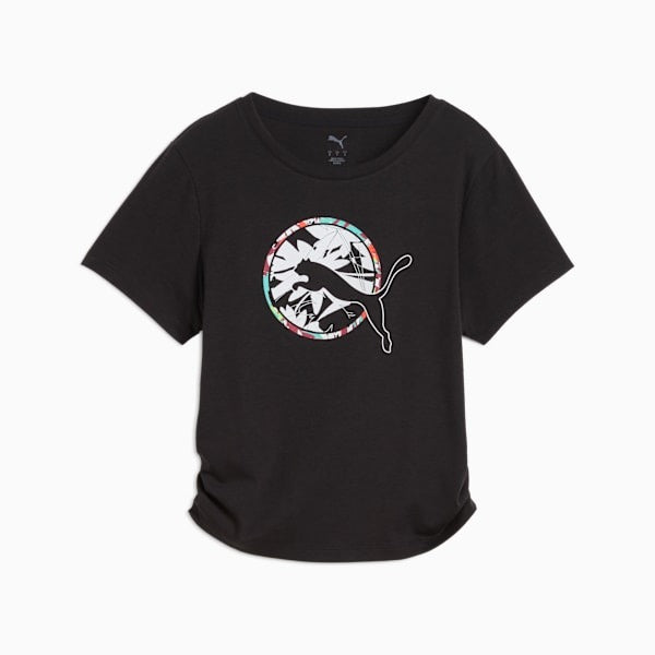 TROPICAL Graphic Fashion Crop Tee Women