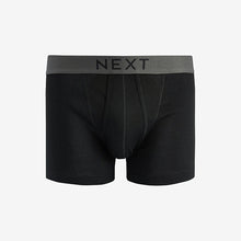 Load image into Gallery viewer, Black 4 pack A-Front Pure 100% Cotton Boxers
