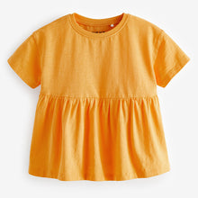 Load image into Gallery viewer, Orange Short Sleeve Empire T-Shirt (3mths-5-6yrs)
