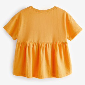 Orange Short Sleeve Empire T-Shirt (3mths-5-6yrs)