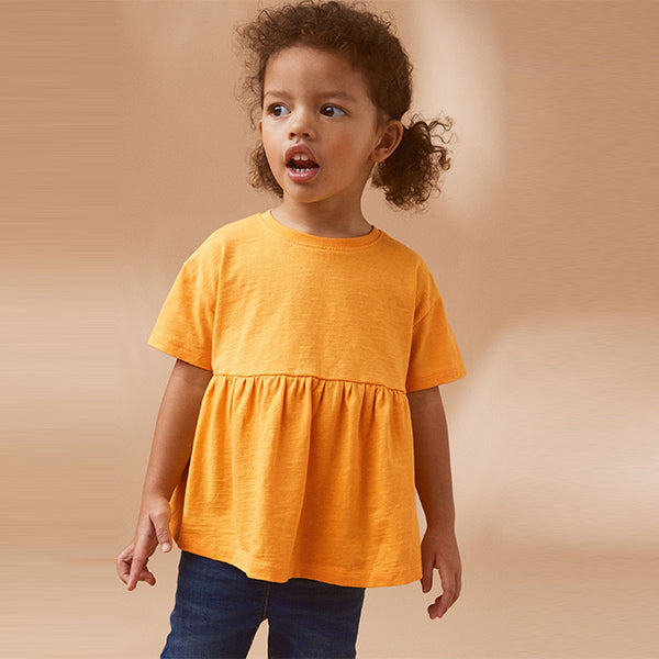 Orange Short Sleeve Empire T-Shirt (3mths-5-6yrs)