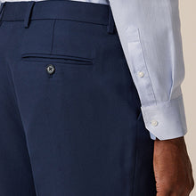 Load image into Gallery viewer, Bright Blue Slim Fit Textured Suit Trousers
