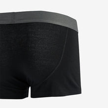 Load image into Gallery viewer, Black Hipster 100% Cotton Boxers 4 Pack
