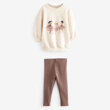 Load image into Gallery viewer, Ballerina Character Sweat and Leggings Set (3mths-5yrs)
