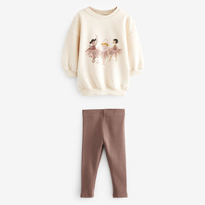 Ballerina Character Sweat and Leggings Set (3mths-5yrs)