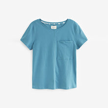 Load image into Gallery viewer, Blue Geo Cotton Short Sleeve Pyjamas
