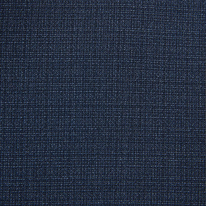 Blue Textured Wool Suit: Waistcoat