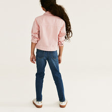 Load image into Gallery viewer, Blue Denim Star Sequin Embellished Skinny Jeans (3-12yrs)
