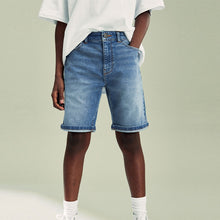 Load image into Gallery viewer, Light Blue Denim 100% Cotton Shorts (3yrs-12yrs)
