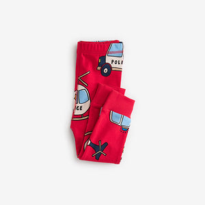 Red/Blue Emergency Vehicles 3 Pack Snuggle Pyjamas (9mths-6yrs)
