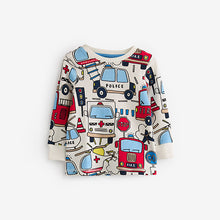Load image into Gallery viewer, Red/Blue Emergency Vehicles 3 Pack Snuggle Pyjamas (9mths-6yrs)
