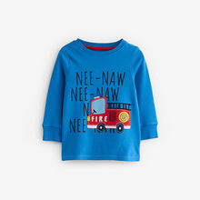 Load image into Gallery viewer, Red/Blue Emergency Vehicles 3 Pack Snuggle Pyjamas (9mths-6yrs)
