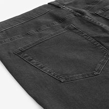 Load image into Gallery viewer, Black Single Straight Fit Classic Stretch Jeans
