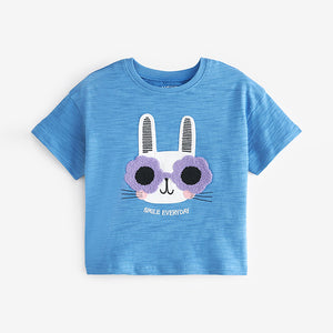 Blue Bunny Short Sleeve 100% Cotton T-Shirt (3mths-5-6yrs)