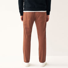 Load image into Gallery viewer, Rust Brown Stretch Chino Trousers
