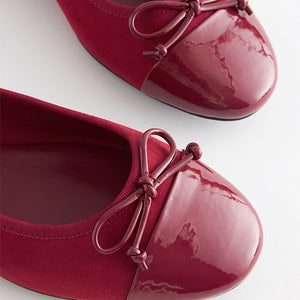 Red Toe Cap Forever Comfort® Ballerinas Shoes