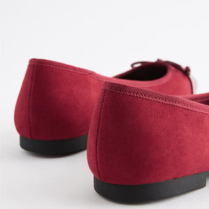 Red Toe Cap Forever Comfort® Ballerinas Shoes