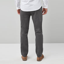 Load image into Gallery viewer, Dark Grey Stretch Slim Fit Chinos Trouser
