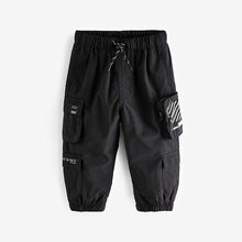 Load image into Gallery viewer, Black Multi Pocket Cargo Trousers (3mths-6yrs)
