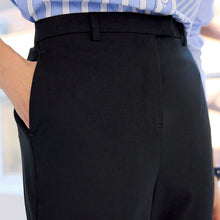 Load image into Gallery viewer, Navy Tailored Stretch Slim Trousers

