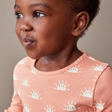 Load image into Gallery viewer, Pink Sun T-Shirt Cotton-Rich Long Sleeve Rib T-Shirt (3mths-6yrs)
