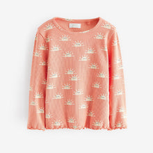 Load image into Gallery viewer, Pink Sun T-Shirt Cotton-Rich Long Sleeve Rib T-Shirt (3mths-6yrs)
