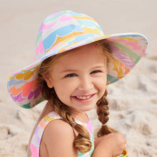 Load image into Gallery viewer, Multi Scallop Rainbow Swim Hat
