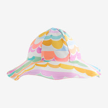 Load image into Gallery viewer, Multi Scallop Rainbow Swim Hat
