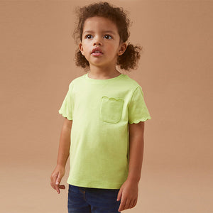 Green Short Sleeve Scallop T-Shirt (3mths-6yrs)