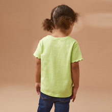 Load image into Gallery viewer, Green Short Sleeve Scallop T-Shirt (3mths-6yrs)
