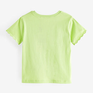 Green Short Sleeve Scallop T-Shirt (3mths-6yrs)