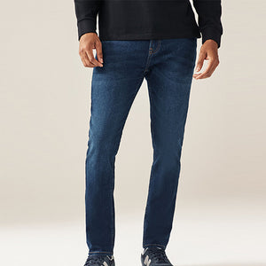 Blue Mid Skinny Fit Classic Stretch Jeans