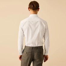 Load image into Gallery viewer, White Penny Collar Easy Care Single Cuff Smart Shirt
