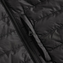 Load image into Gallery viewer, Black Shower Resistant Lightweight Hooded Puffer Coat Jacket
