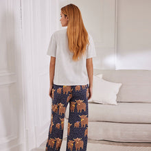 Load image into Gallery viewer, Ecru Hamish Short Sleeve 100% Cotton Pyjamas

