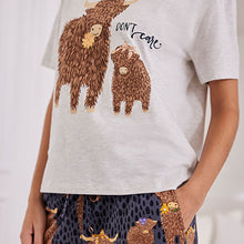 Load image into Gallery viewer, Ecru Hamish Short Sleeve 100% Cotton Pyjamas
