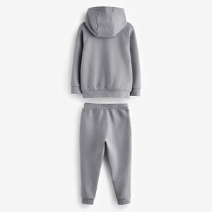 Grey 2pc Smart Hoodie & Jogger Set (4-12yrs)