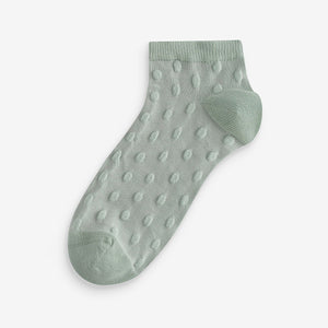 Pastel Butterfly Trainer Socks 4 Pack