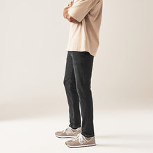Load image into Gallery viewer, Black Single Skinny Fit Classic Stretch Jeans
