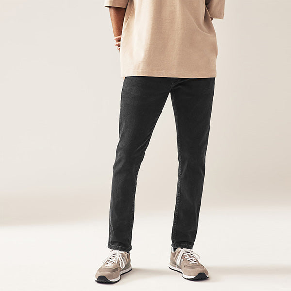 Black Single Skinny Fit Classic Stretch Jeans