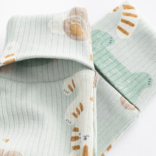 Load image into Gallery viewer, Green/Neutral Baby Cotton Sleepsuits 3 Pack (0mths-1.5-2yrs)
