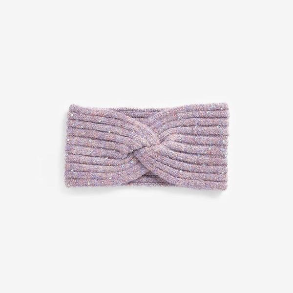 Lilac Purple Knitted Headband