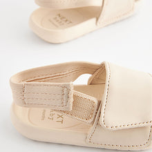 Load image into Gallery viewer, Neutral Beige Baby Slider Sandals
